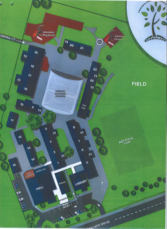 School Map - Our School - Everglade School